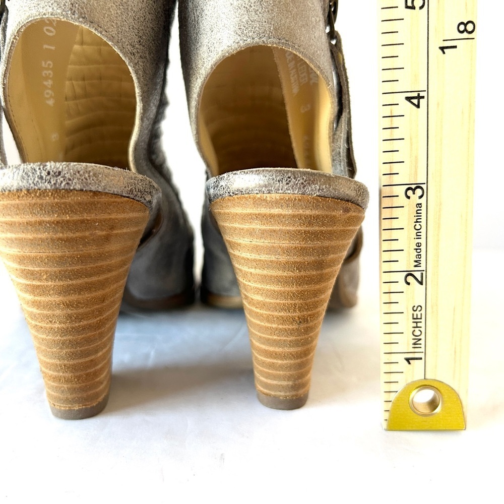 Paul Green Cayanne Bootie Sandal Heel Shoe Metallic Peep Toe Size EU35.5 US 5.5 - Picture 13 of 15